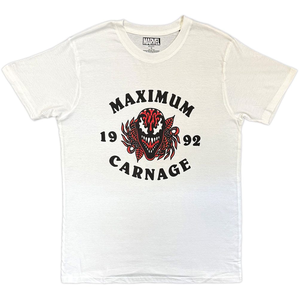 Marvel Venom - Maximum Carnage Heren Tshirt - Wit